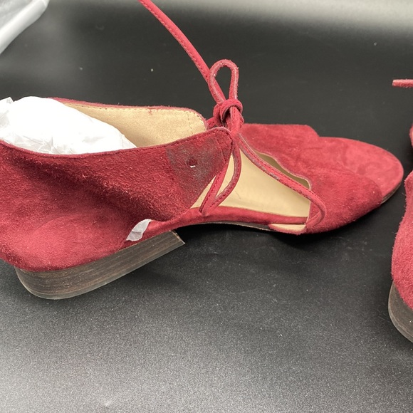 Eileen Fisher Suede Plum Sandals Low Heel 8.5us - Picture 6 of 7